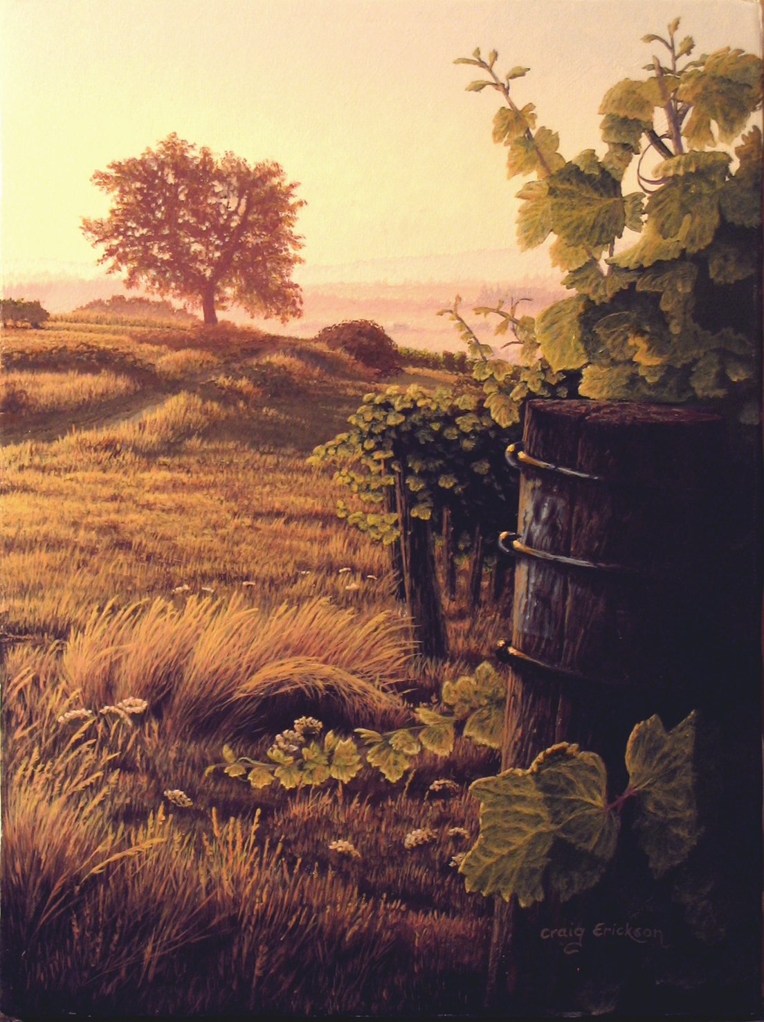 Study for Sunrise At Benton Lane, (c) 2008 by Craig Erickson