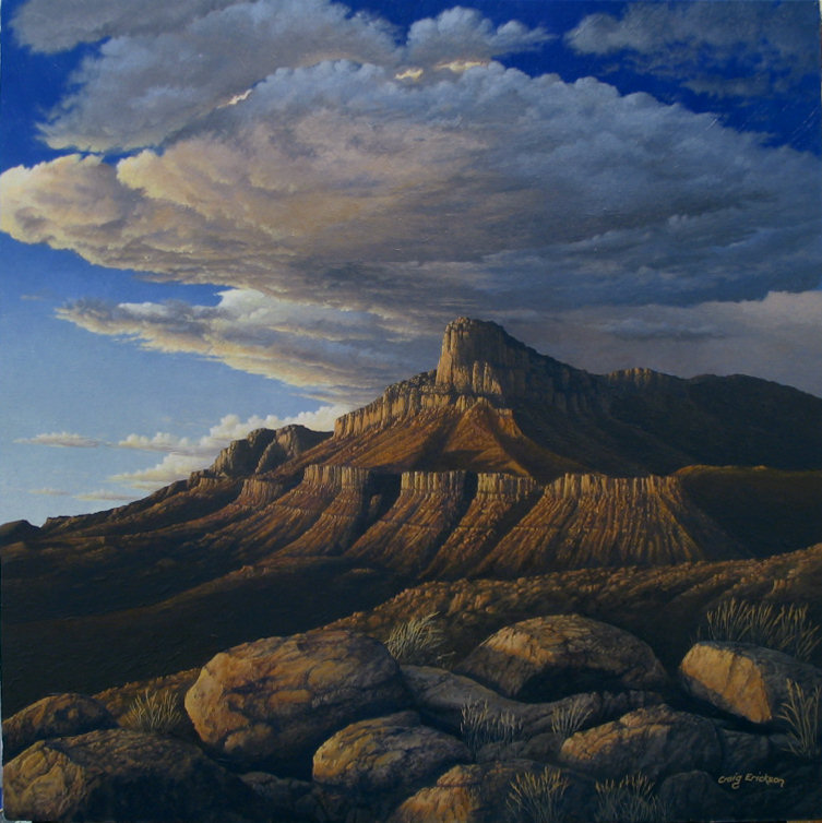 "Supplication" El Capitan, Texas (c) 2007 by Craig Erickson acrylic painting canvas 